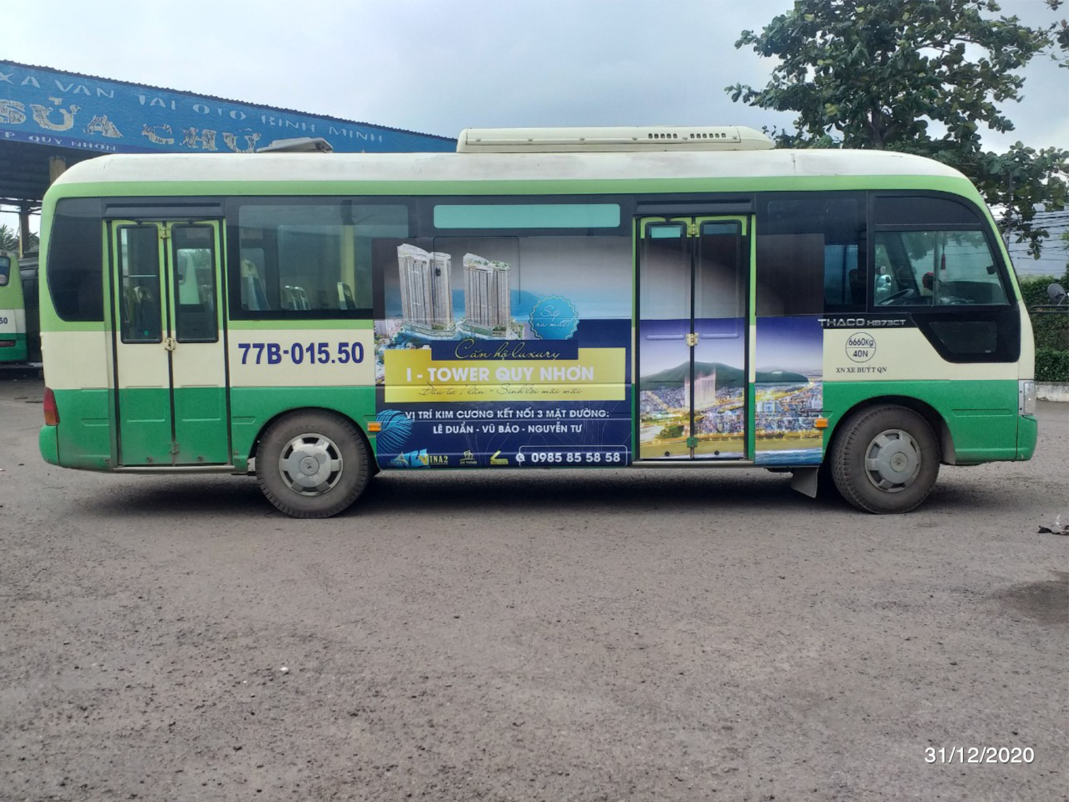 Quảng cáo xe bus Quy Nhơn